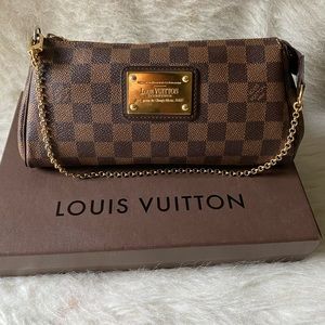🟤Louis Vuitton Damier Ebene Eva Clutch🟤